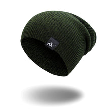 Load image into Gallery viewer, Mixed Color Baggy Beanies For Men Winter Cap Women's Outdoor Bonnet Skiing Hat Female Soft Acrylic Slouchy Knitted Hat For Boys