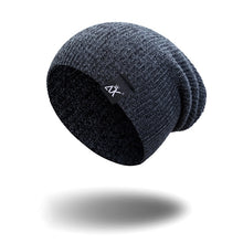 Load image into Gallery viewer, Mixed Color Baggy Beanies For Men Winter Cap Women's Outdoor Bonnet Skiing Hat Female Soft Acrylic Slouchy Knitted Hat For Boys