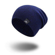 Load image into Gallery viewer, Mixed Color Baggy Beanies For Men Winter Cap Women's Outdoor Bonnet Skiing Hat Female Soft Acrylic Slouchy Knitted Hat For Boys