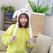 Load image into Gallery viewer, Newly Cute Bunny Plush Hat Funny Playtoy Ear Up Down Rabbit Gift Toy for Kids Girls Girlfriend